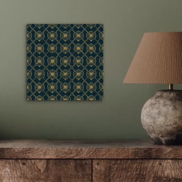 Aluminium schilderij - Geometrisch - Elegant - Groen — 3