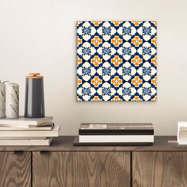 Aluminium schilderij - Klassiek - Geometrisch - Blauw — 2