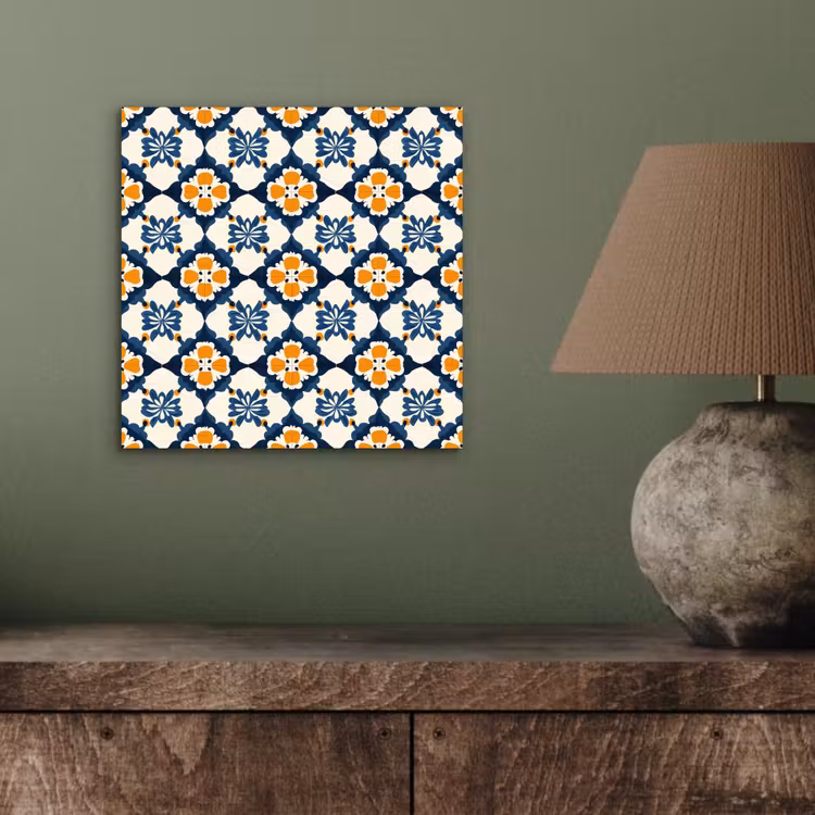 Aluminium schilderij - Klassiek - Geometrisch - Blauw — 3