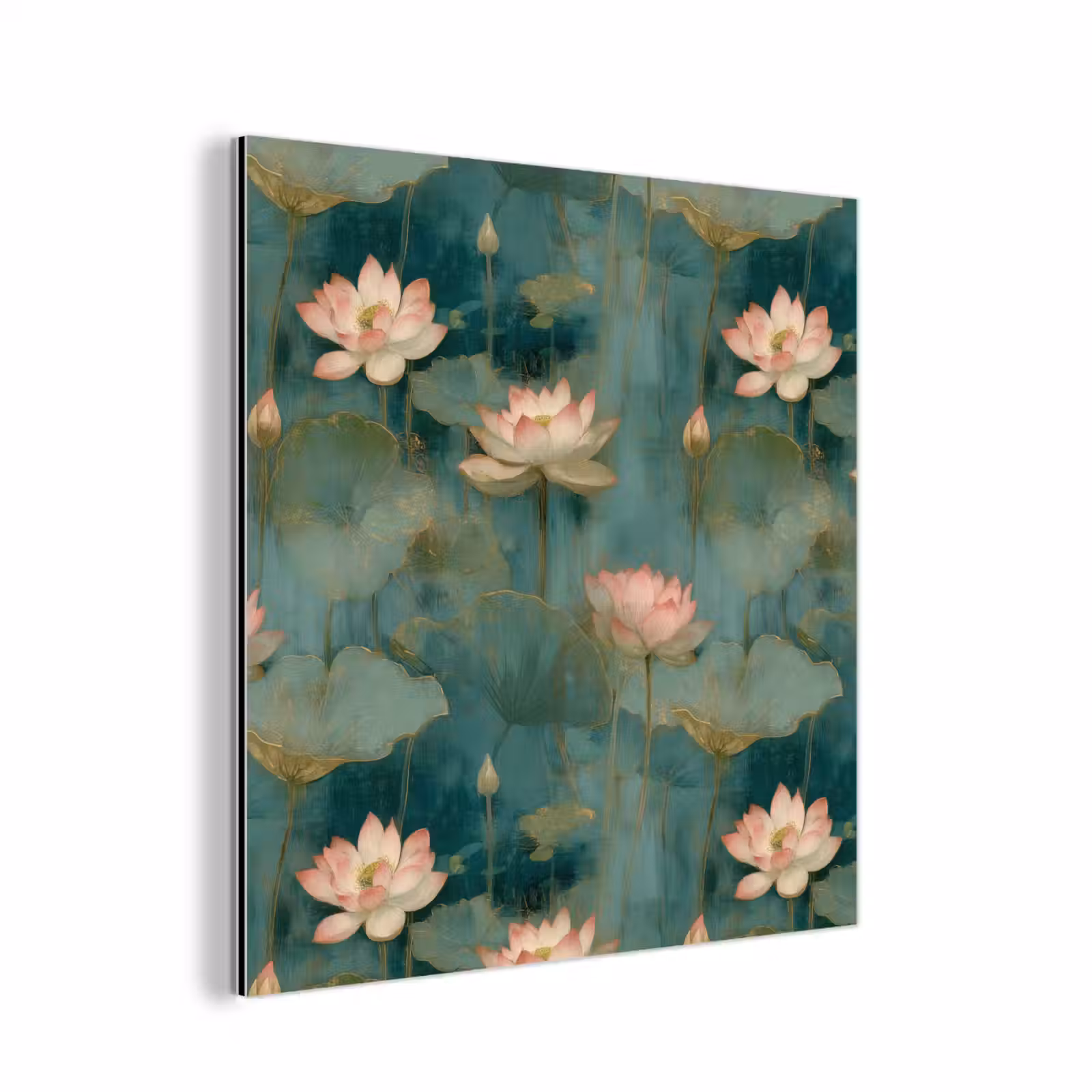 Aluminium schilderij - Botanisch - Bloemen - Roze — 1