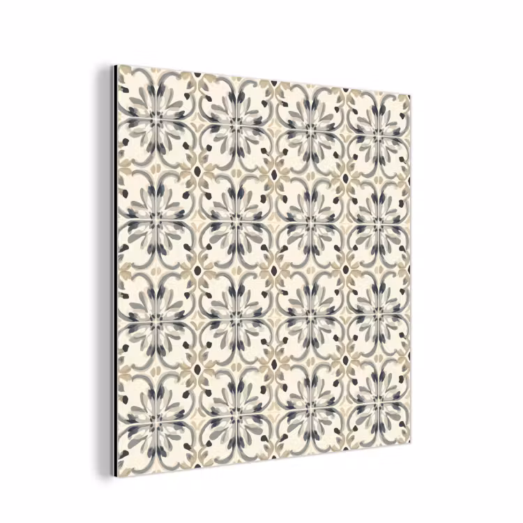 Aluminium schilderij - Floraal - Patroon - Kleurrijk — 1