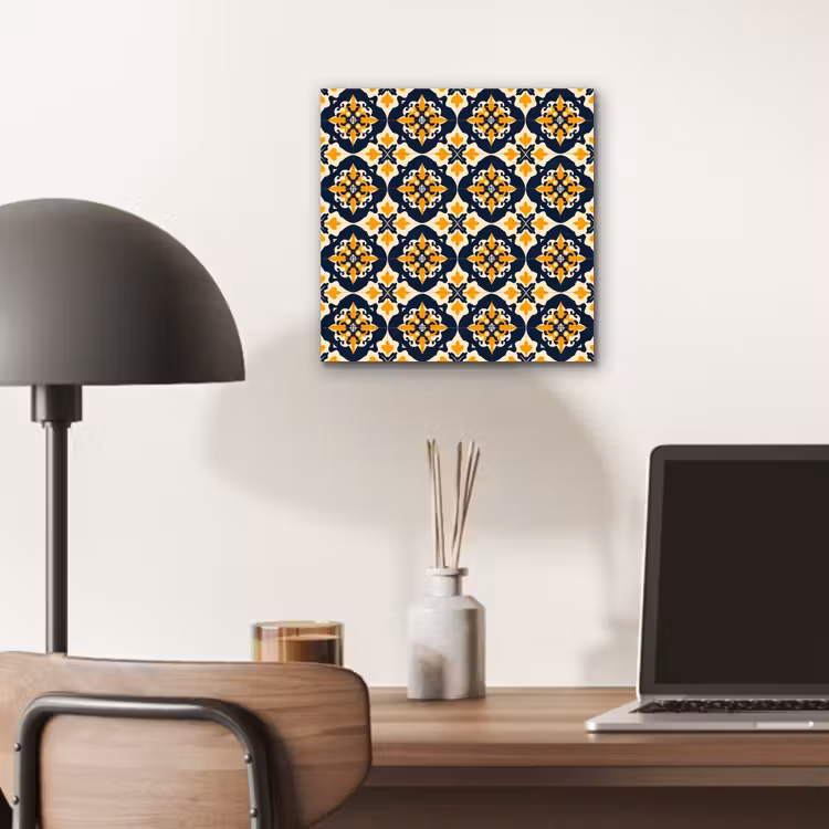 Aluminium schilderij - Patroon - Siertegel - Kleurrijk — 6