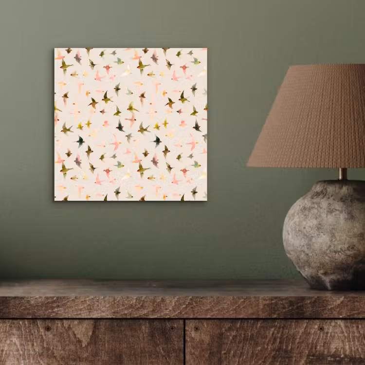 Aluminium schilderij - Vogels - Vliegen - Kleurrijk — 3