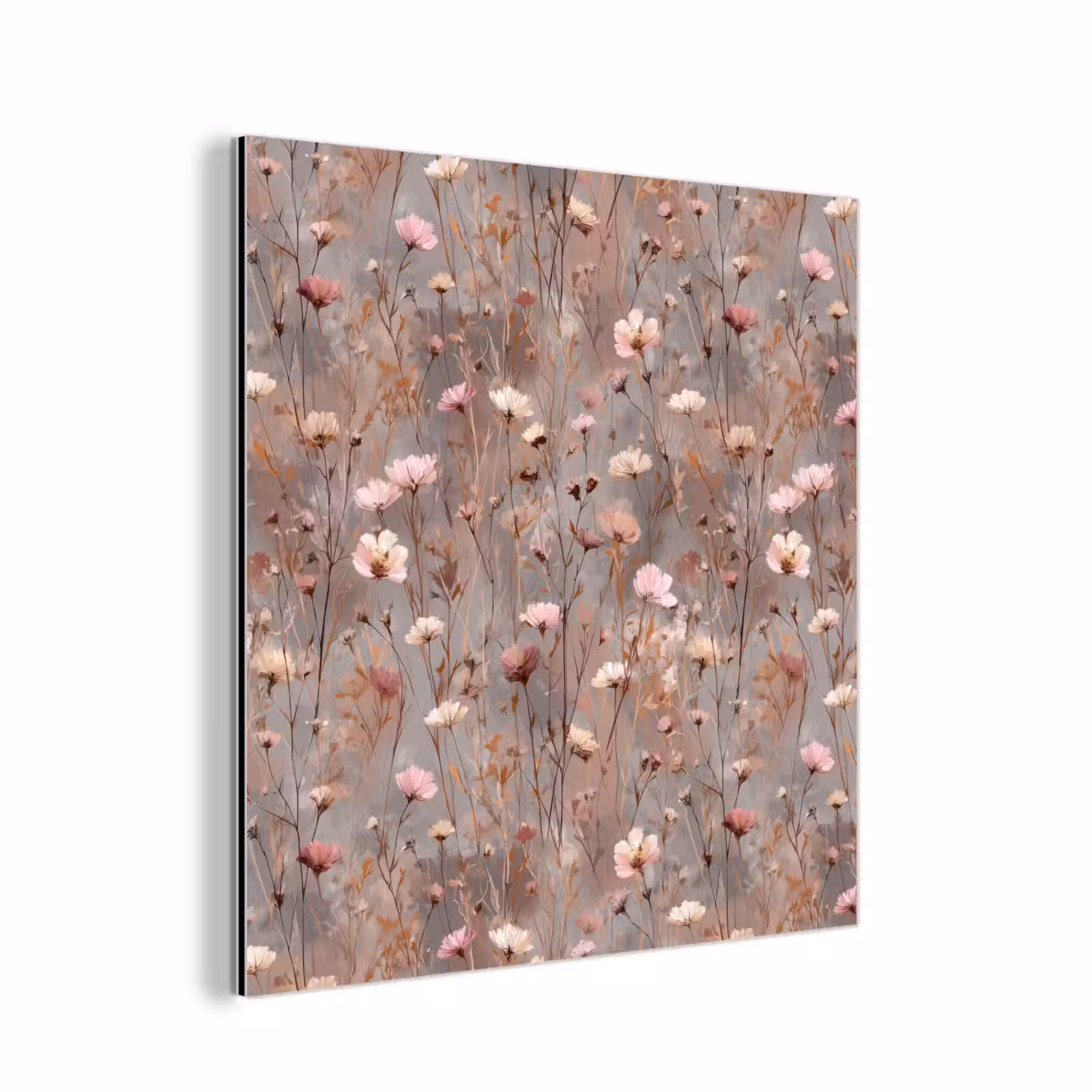 Aluminium schilderij - Bloemen - Wild - Pastel — 1