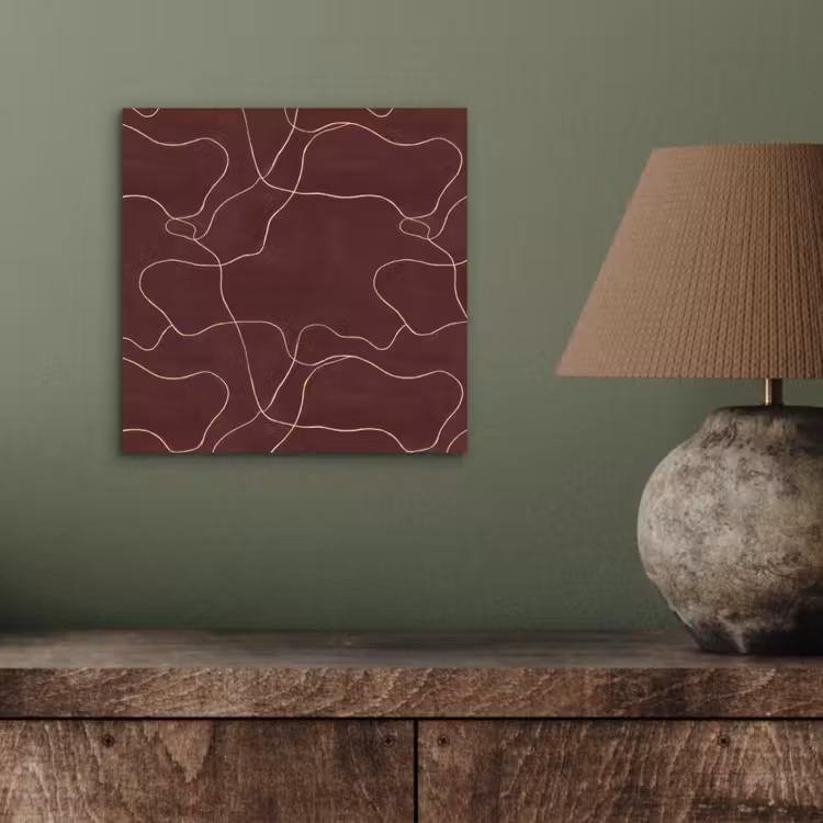 Aluminium schilderij - Abstract - Modern - Bruin — 3