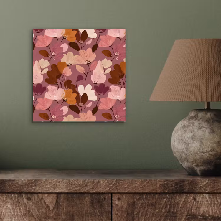 Aluminium schilderij - Bloem - Patroon - Roze — 3