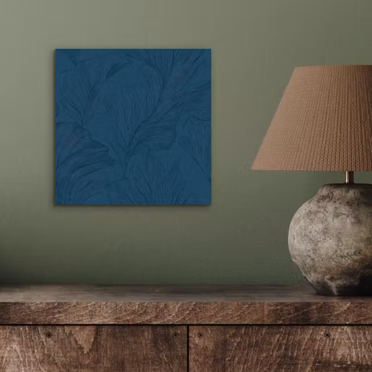 Aluminium schilderij - Abstract - Patroon - Donkerblauw - Elegant — 3