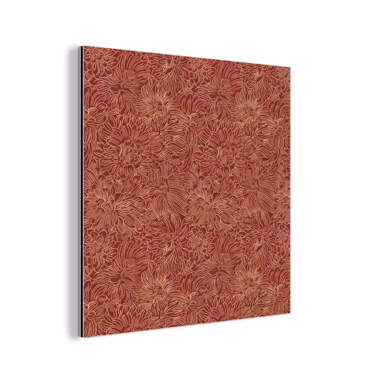 Aluminium schilderij - Bloemen - Motief - Rood — 1