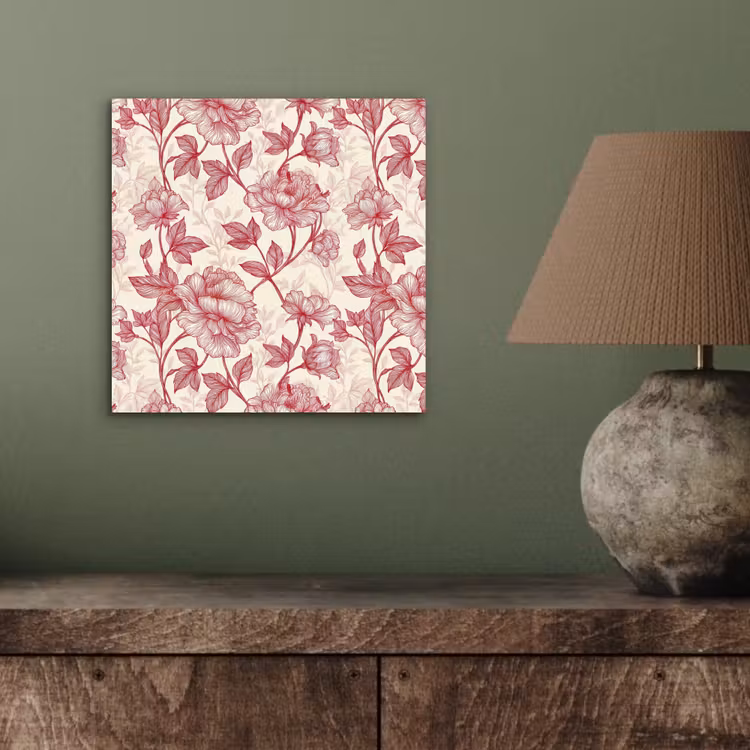 Aluminium schilderij - Pioenrozen - Modern - Rood — 3