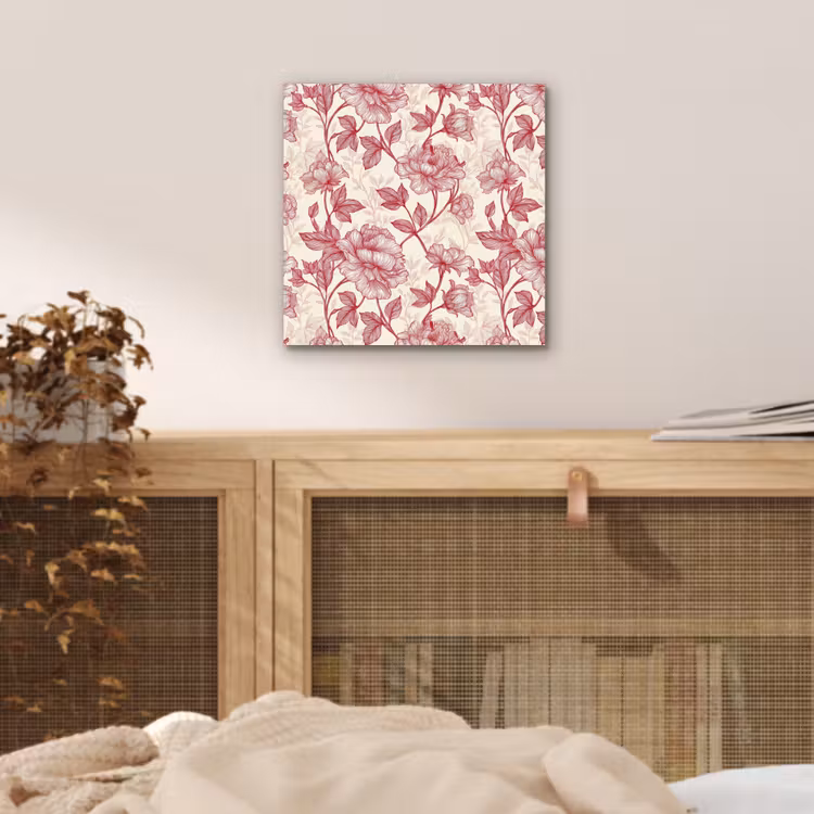 Aluminium schilderij - Pioenrozen - Modern - Rood — 4