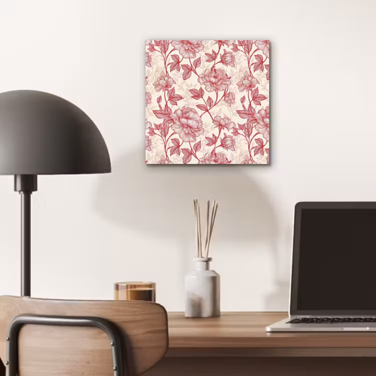 Aluminium schilderij - Pioenrozen - Modern - Rood — 6