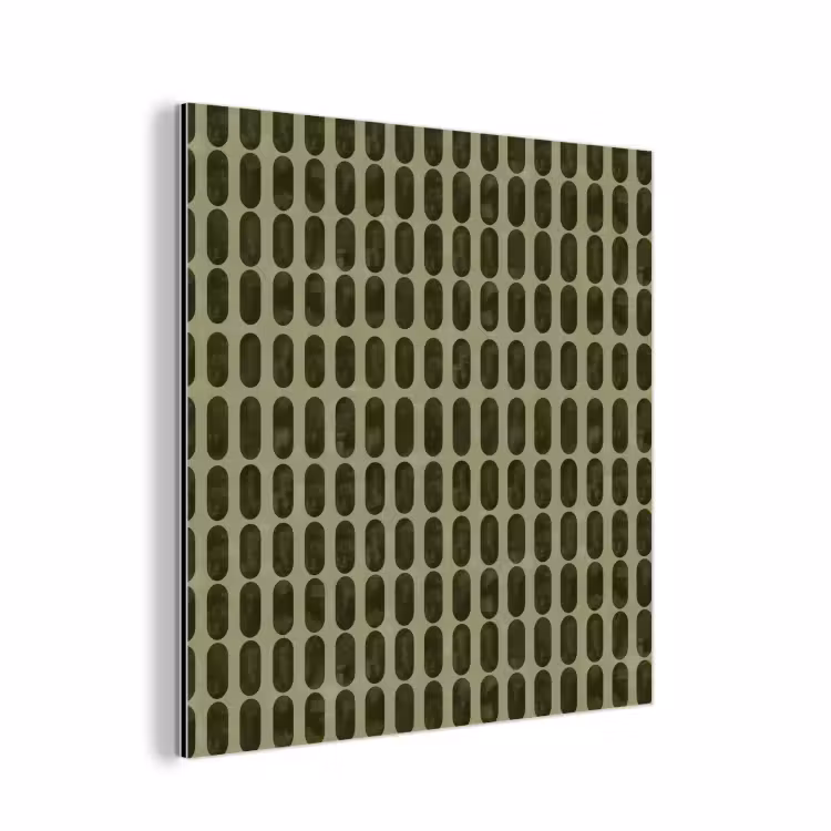 Aluminium schilderij - Ritmisch - Effect - Groen — 1