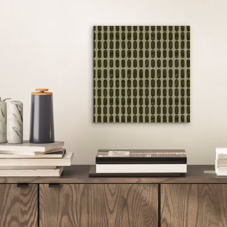 Aluminium schilderij - Ritmisch - Effect - Groen — 2