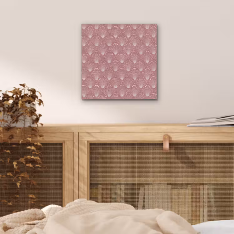 Aluminium schilderij - Trendy - Patroon - Roze — 4