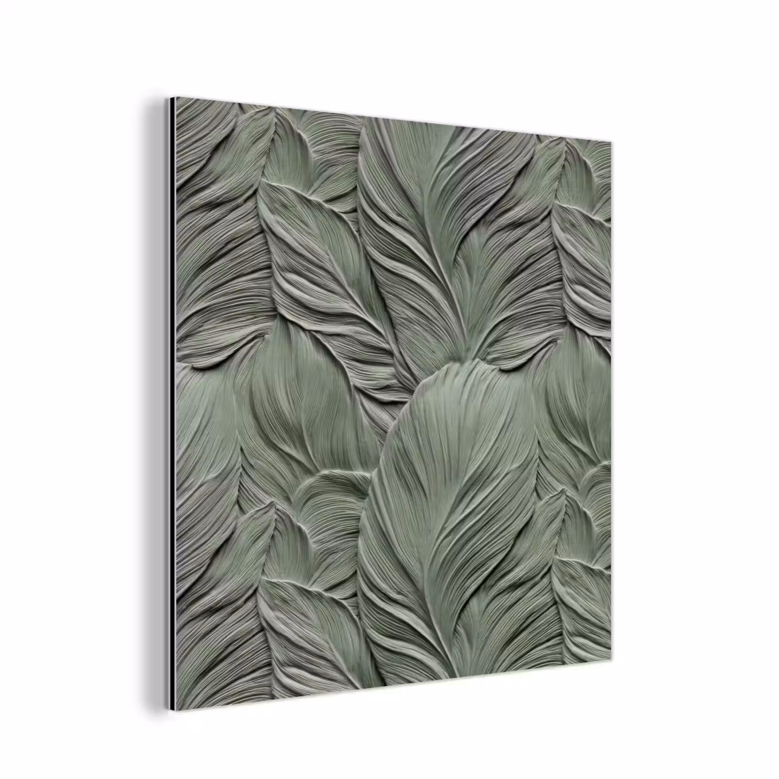 Aluminium schilderij - Bladeren - Textuur - Groen — 1