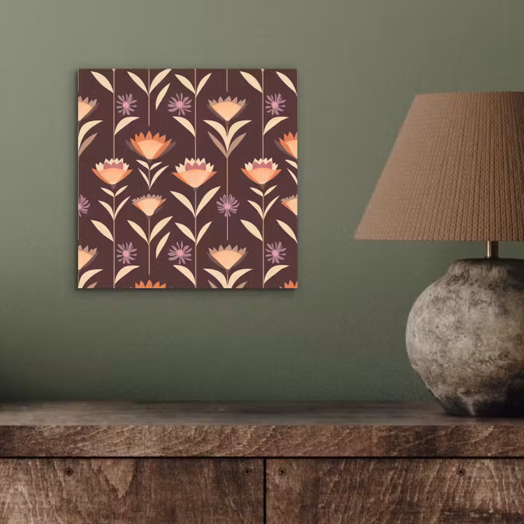 Aluminium schilderij - Elegant - Retro - Bruin — 3