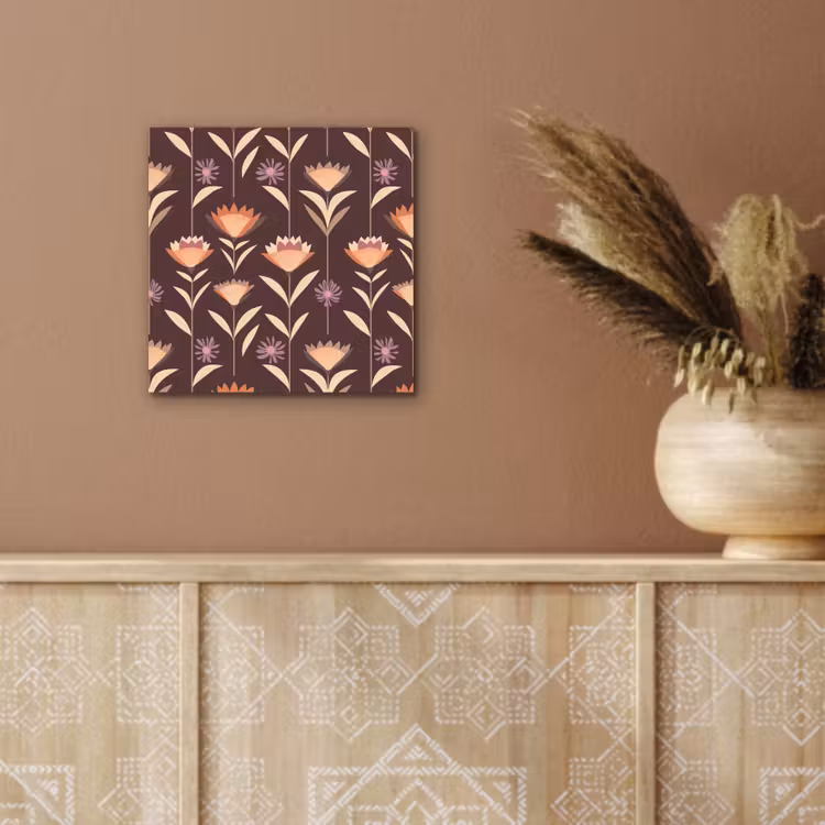 Aluminium schilderij - Elegant - Retro - Bruin — 5