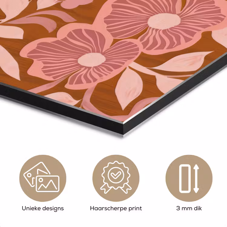 Aluminium schilderij - Sfeer - Bloemen - Roze — 7