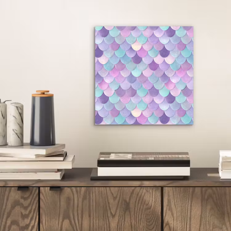 Aluminium schilderij - Dromerig - Zeemeermin - Pastel — 2