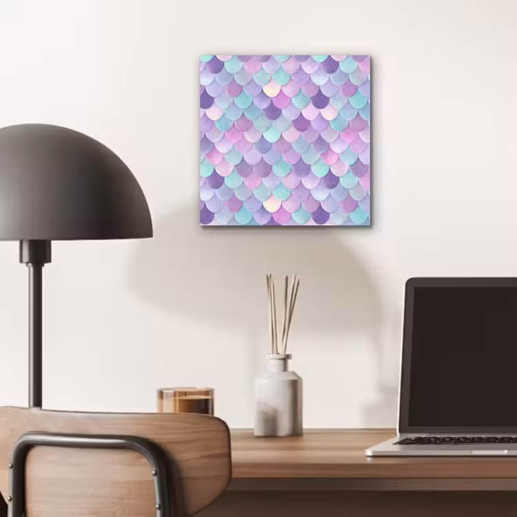 Aluminium schilderij - Dromerig - Zeemeermin - Pastel — 6