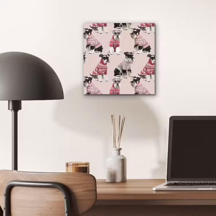 Aluminium schilderij - Honden - Truien - Rood — 6