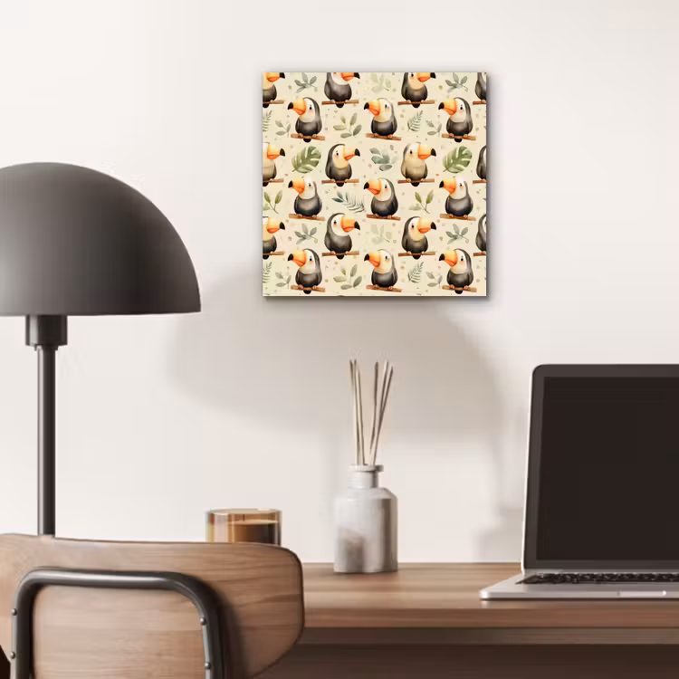 Aluminium schilderij - Toekans - Exotisch - Kleurrijk — 6