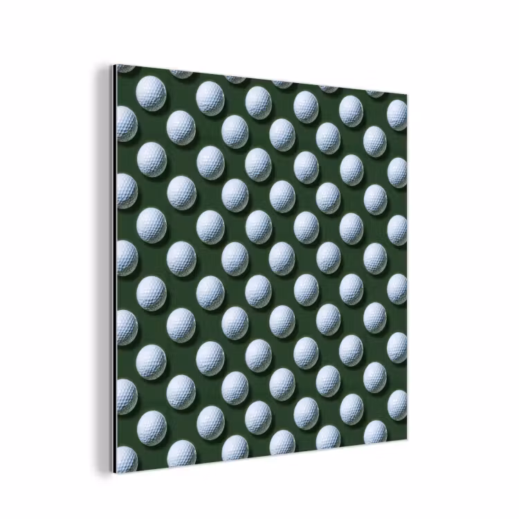 Aluminium schilderij - Ballen - Golf - Groen — 1