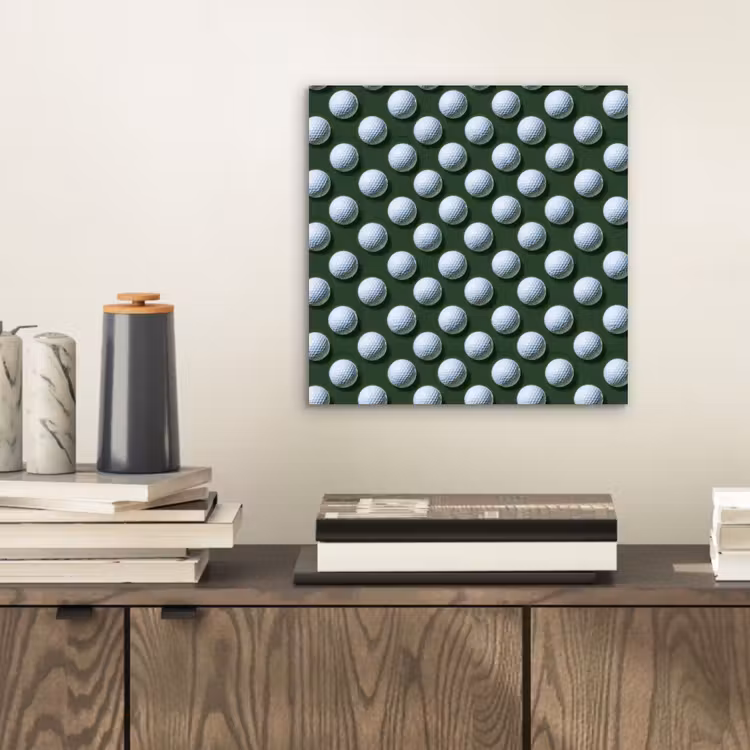 Aluminium schilderij - Ballen - Golf - Groen — 2