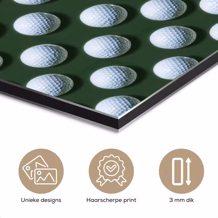 Aluminium schilderij - Ballen - Golf - Groen — 7