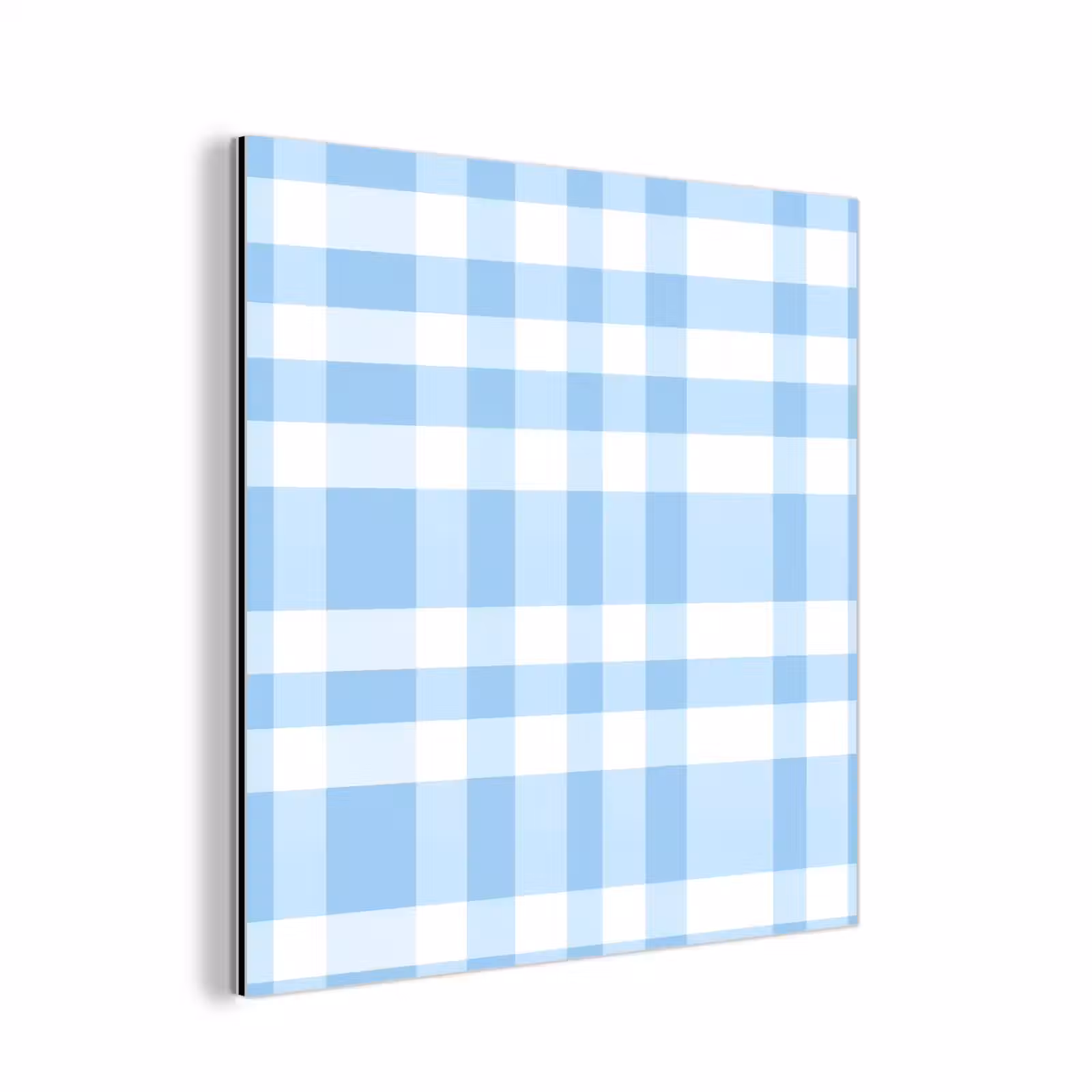 Aluminium schilderij - Ruit - Patroon - Blauw — 1