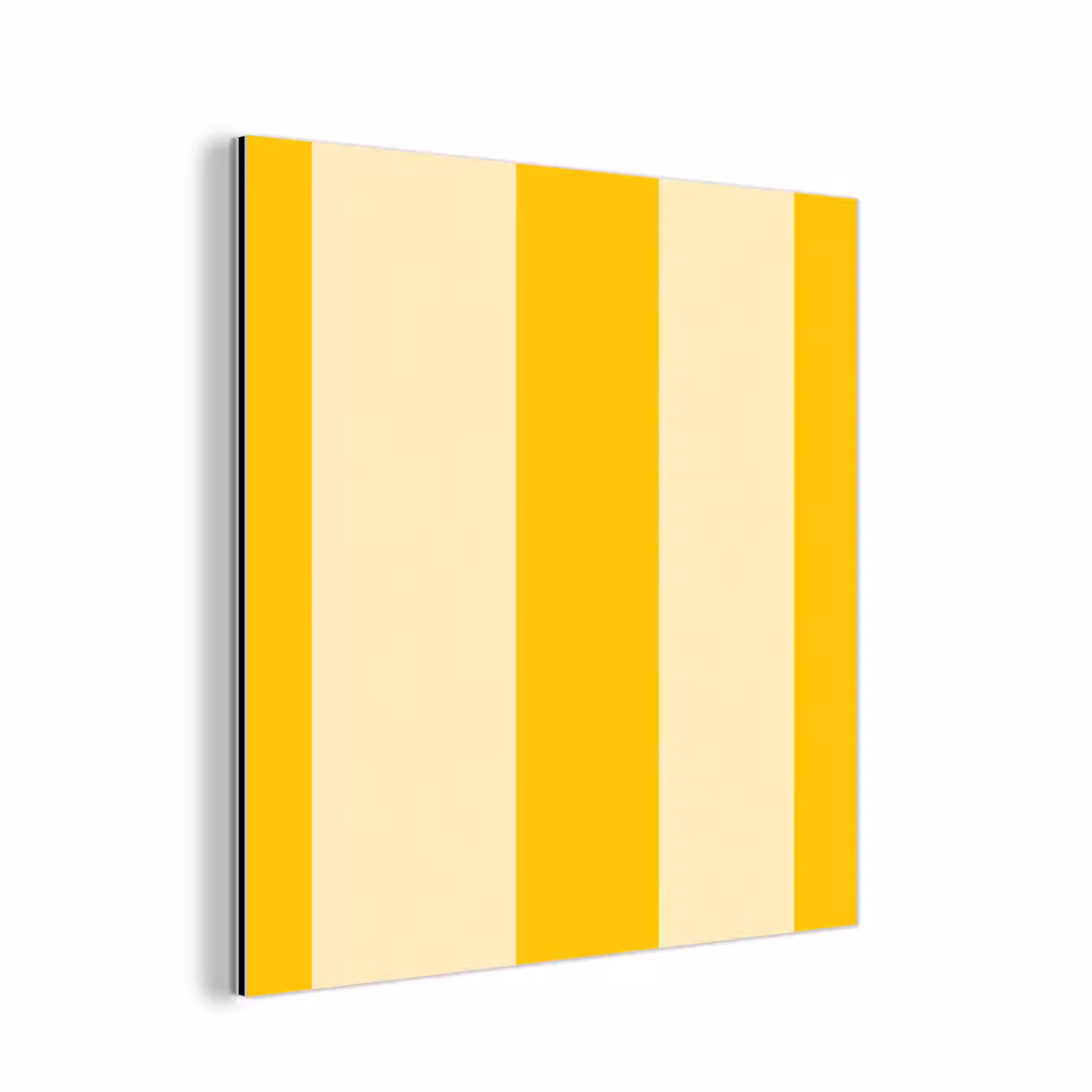 Aluminium schilderij - Strepen - Klassiek - Geel — 1