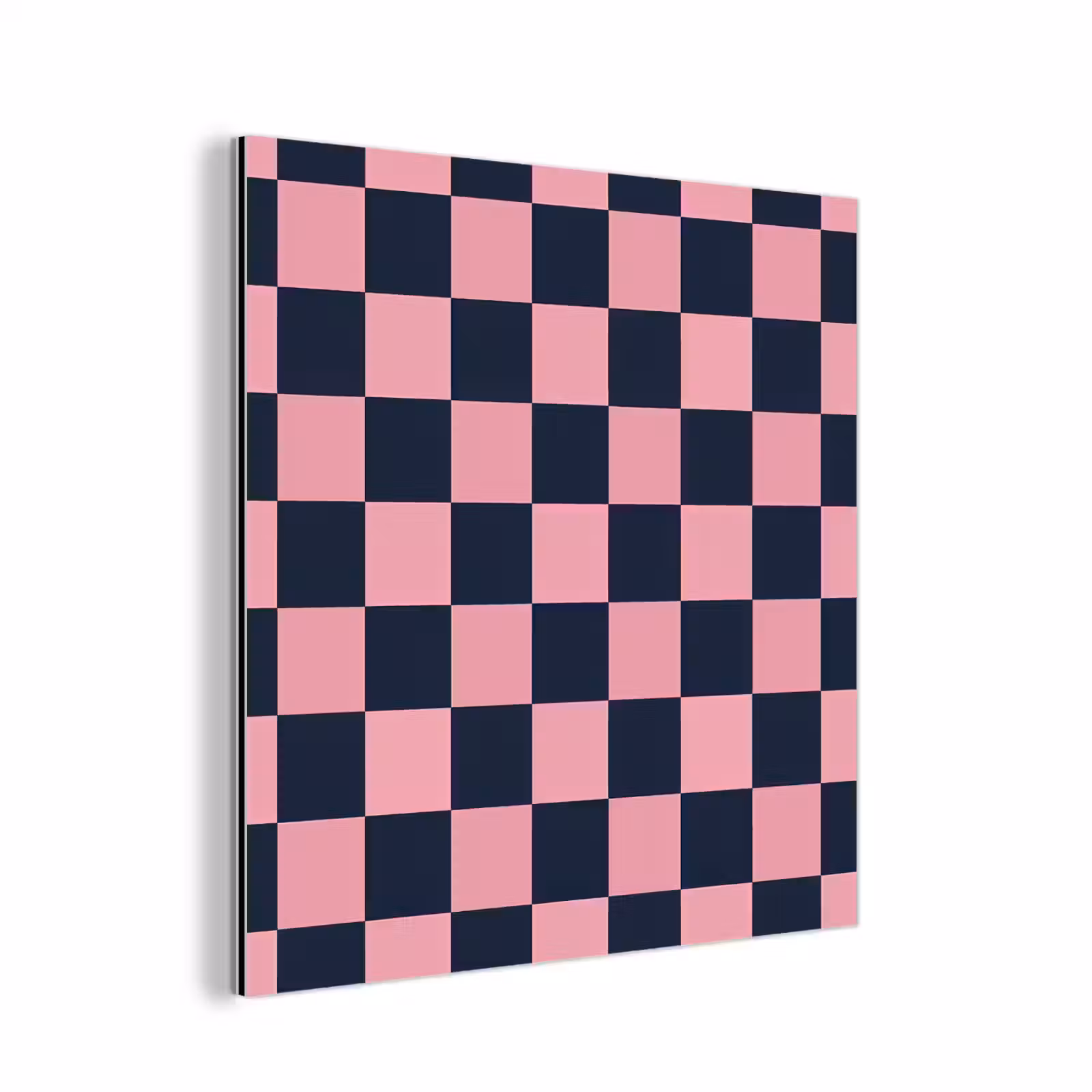 Aluminium schilderij - Traditioneel - Patroon - Blauw - Roze — 1