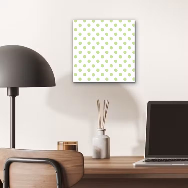 Aluminium schilderij - Dots - Klassiek - Groen — 6