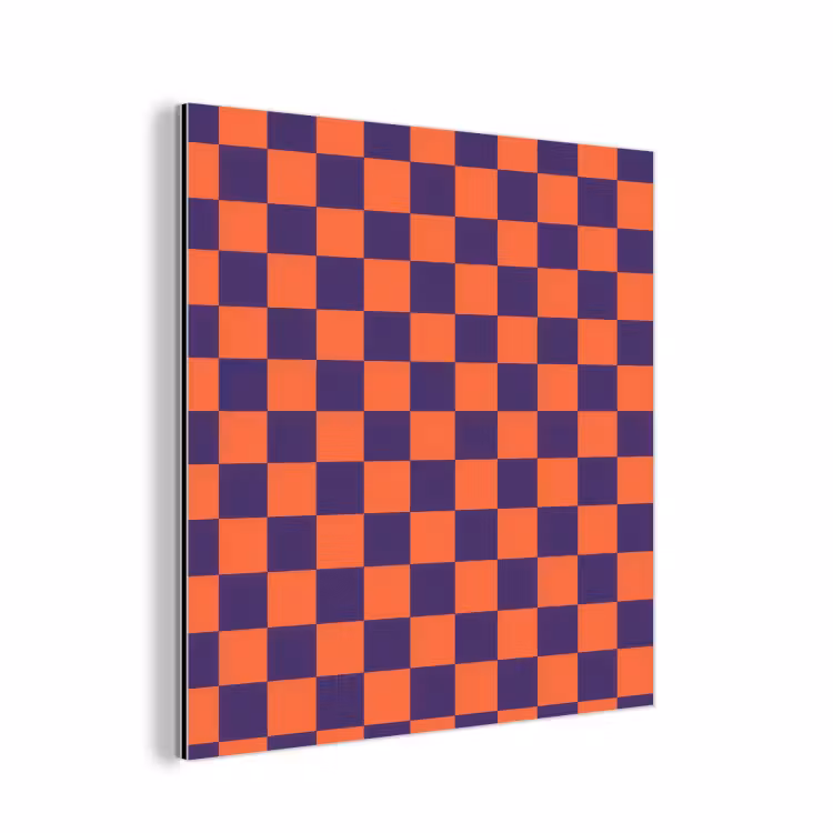 Aluminium schilderij - Patroon - Klassiek - Paars — 1