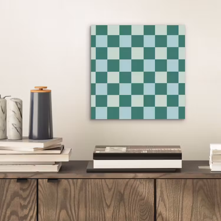 Aluminium schilderij - Schaak - Klassiek - Groen — 2