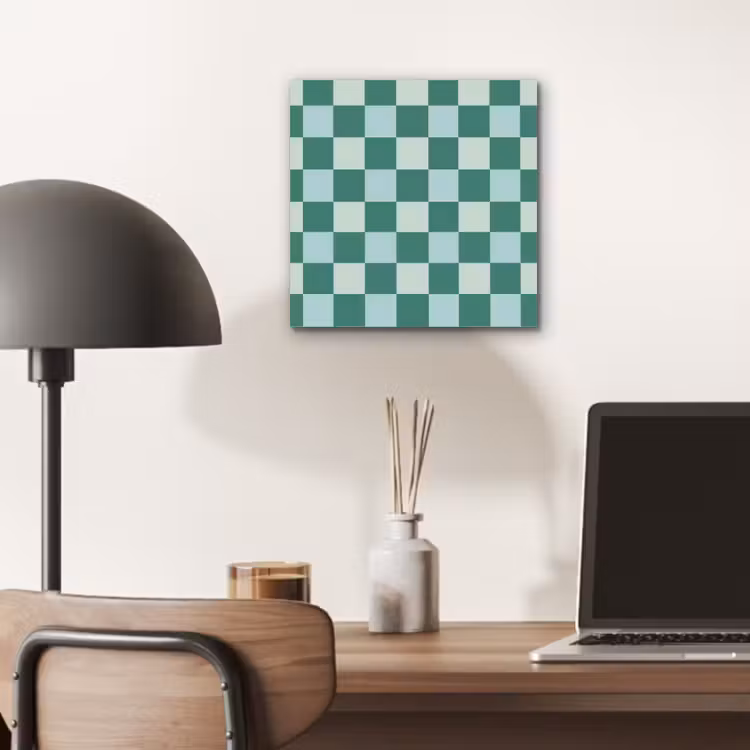 Aluminium schilderij - Schaak - Klassiek - Groen — 6