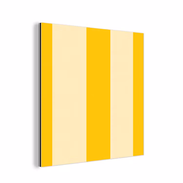 Aluminium schilderij - Strepen - Klassiek - Geel — 1