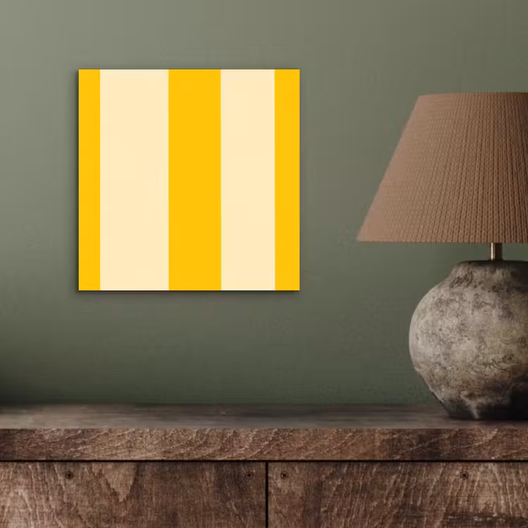 Aluminium schilderij - Strepen - Klassiek - Geel — 3