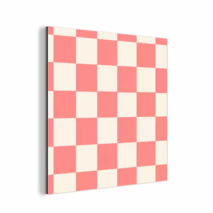 Aluminium schilderij - Traditioneel - Patroon - Roze — 1