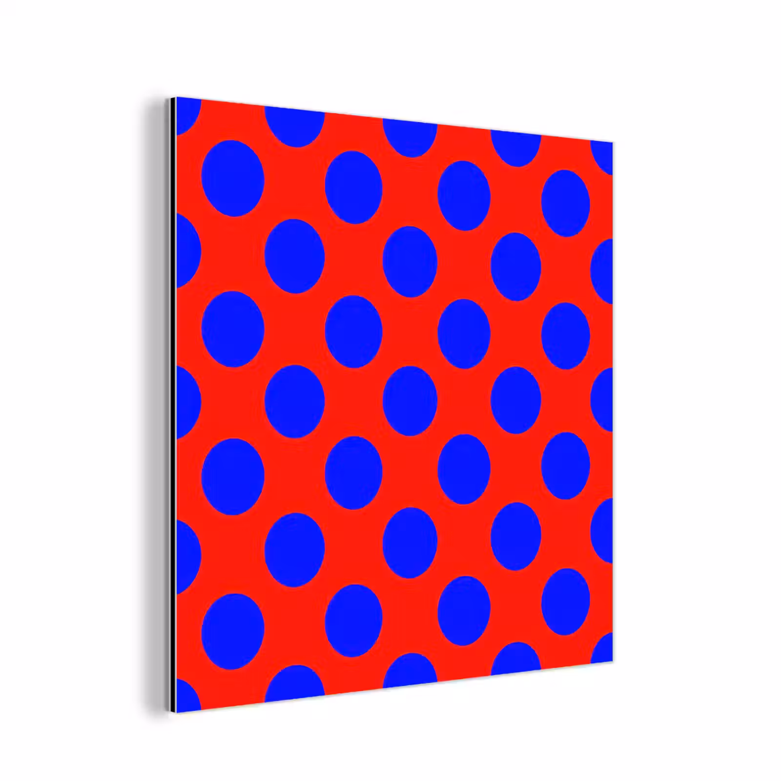 Aluminium schilderij - Dots - Klassiek - Rood — 1