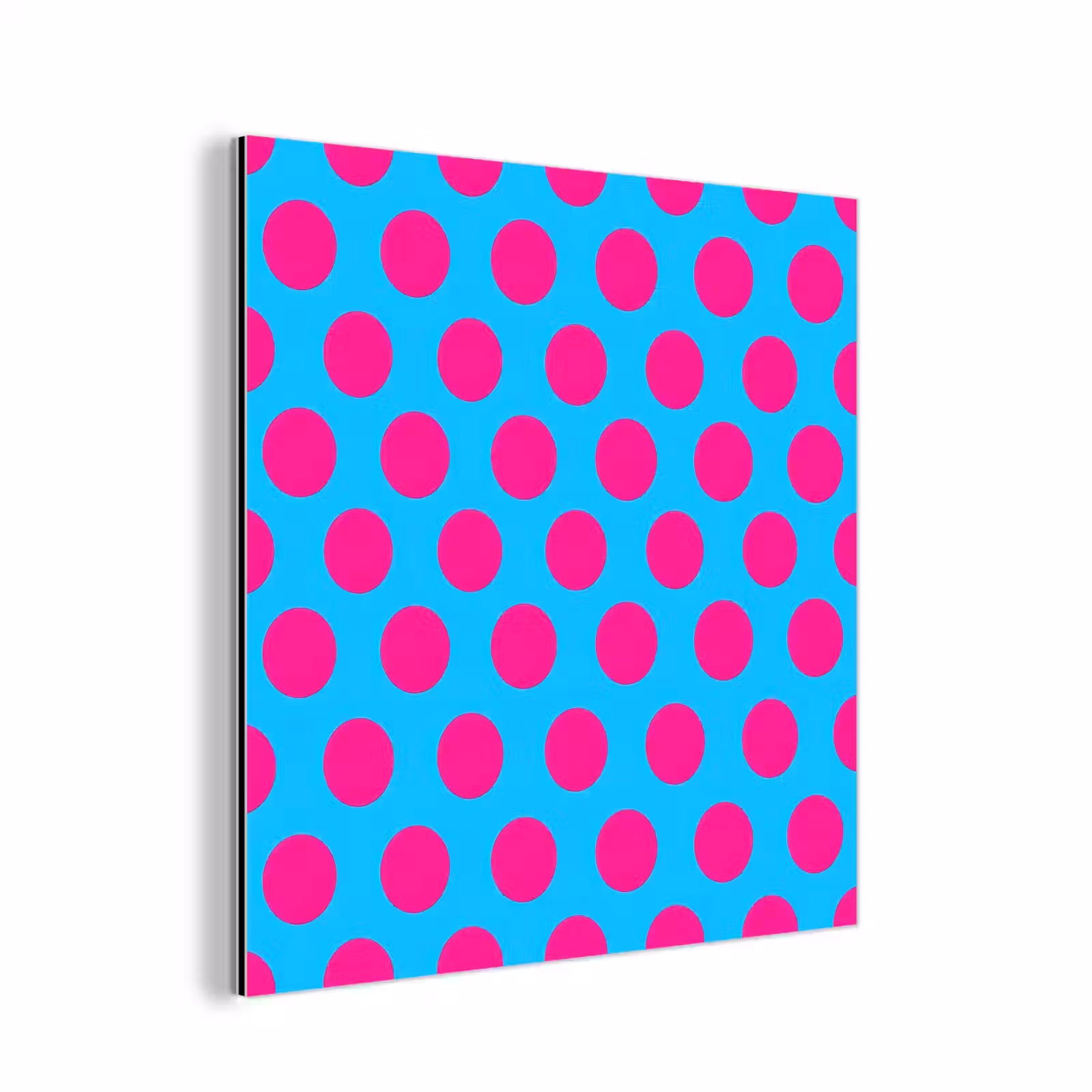 Aluminium schilderij - Stippen - Klassiek - Roze — 1