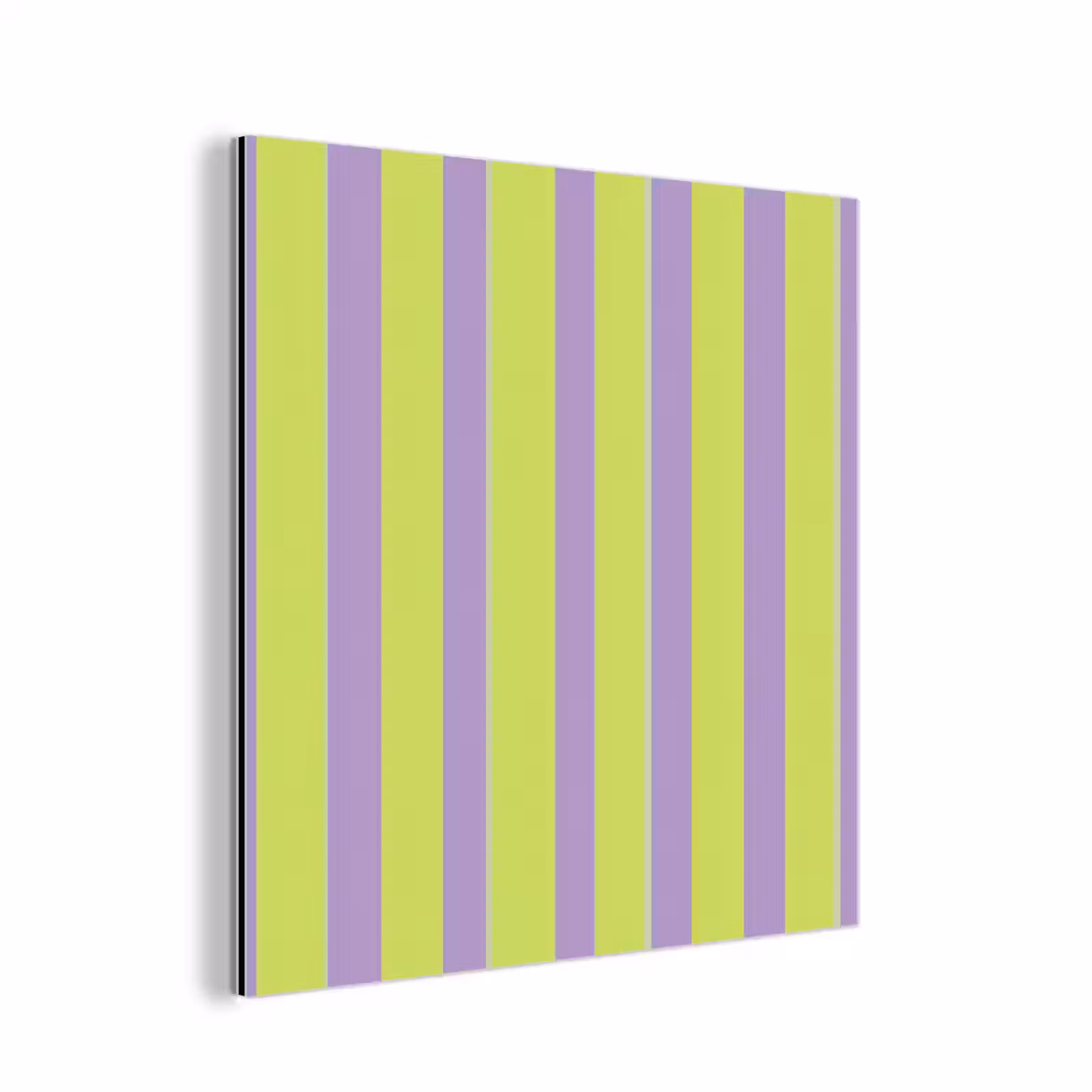 Aluminium schilderij - Strepen - Patroon - Groen — 1