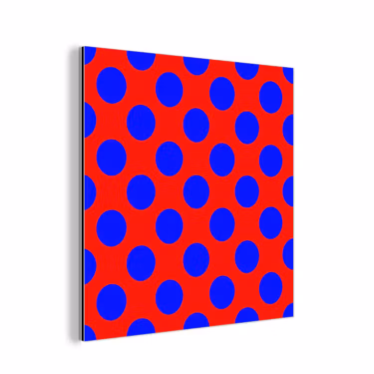 Aluminium schilderij - Dots - Klassiek - Rood — 1