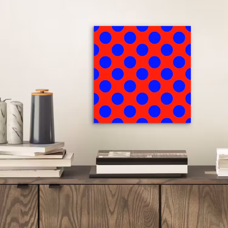 Aluminium schilderij - Dots - Klassiek - Rood — 2