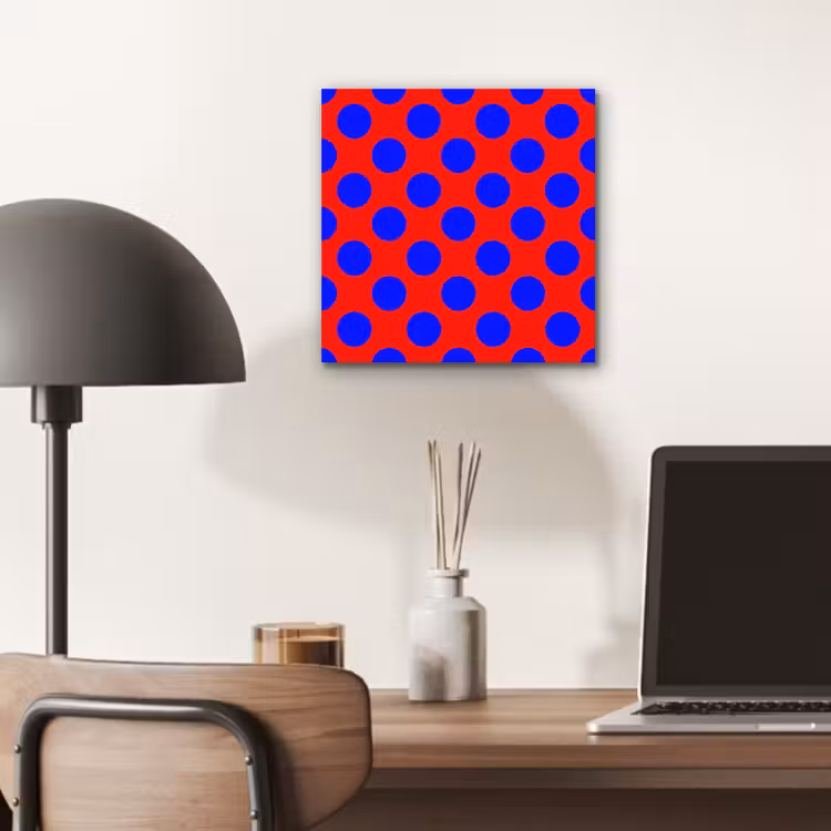 Aluminium schilderij - Dots - Klassiek - Rood — 6