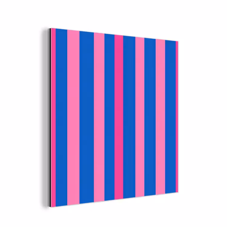 Aluminium schilderij - Modern - Optisch - Roze — 1