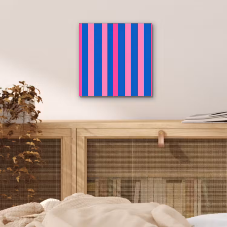 Aluminium schilderij - Modern - Optisch - Roze — 4