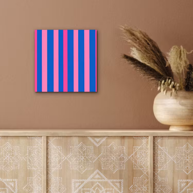 Aluminium schilderij - Modern - Optisch - Roze — 5