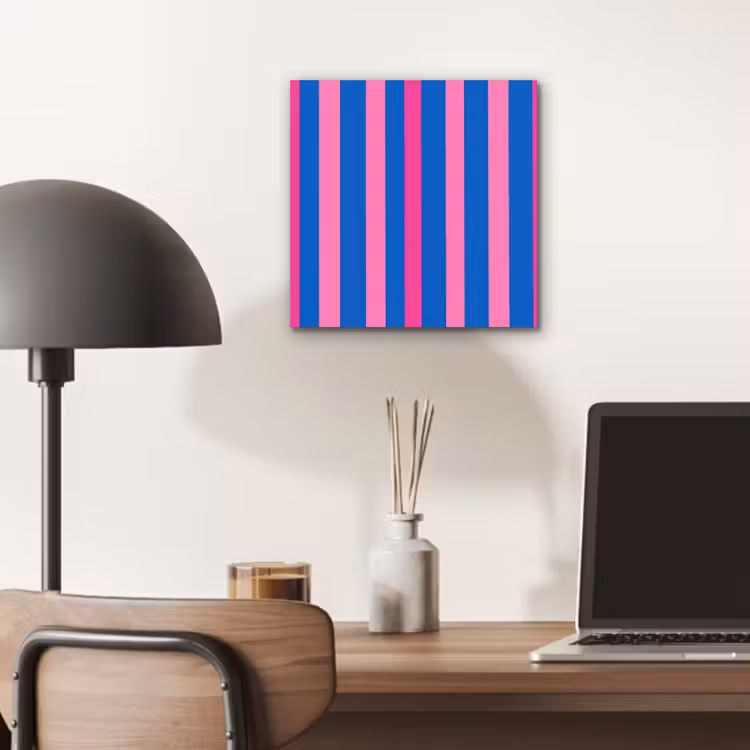 Aluminium schilderij - Modern - Optisch - Roze — 6