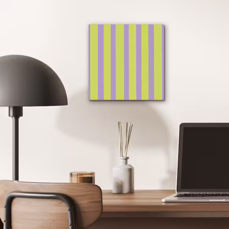Aluminium schilderij - Strepen - Patroon - Groen — 6